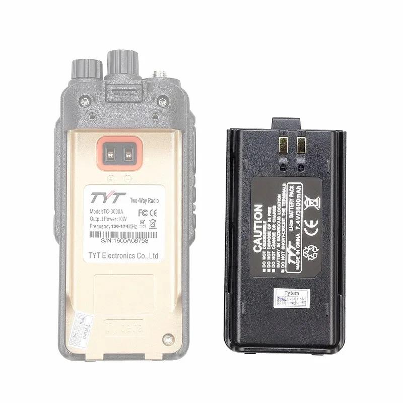 10pcs Original Li-Ion Radio Battery 3600MAH pre Tyt/Tytera TC-3000A Retivis RT1