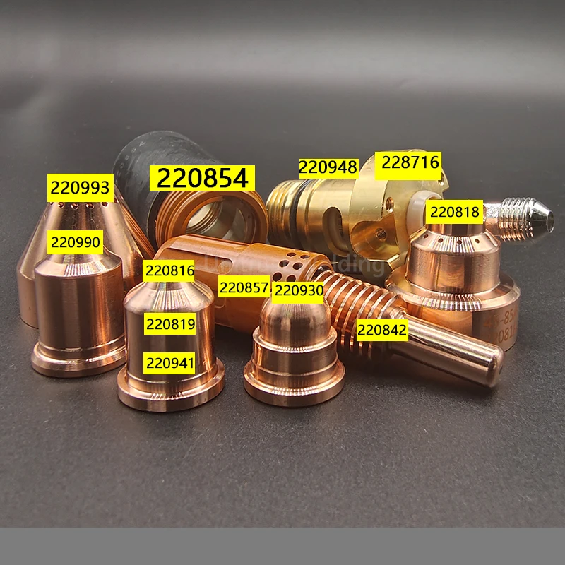 10pcs PowerMAX105 Consumable 220842 220777 Elektróda 220930 220941 220819 220816 220990 Dýza 220993 220817 220818 Shield