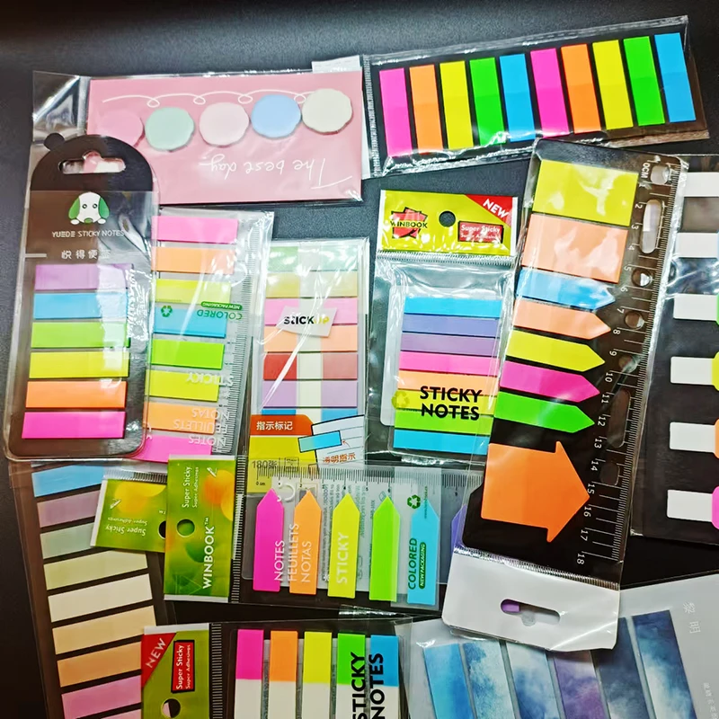 10pcs/set lepkavé poznámky Poznámkový Poznámkový poznámkový podložky poznámkový blok Plánovač memorandov pre kancelárske školské kancelárske potreby detský darček