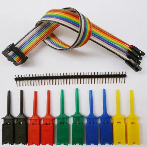 10pin DIY JTAG IDC USB Logic Analyzer IC Test Clips Test Hook Grabber Testova sonda