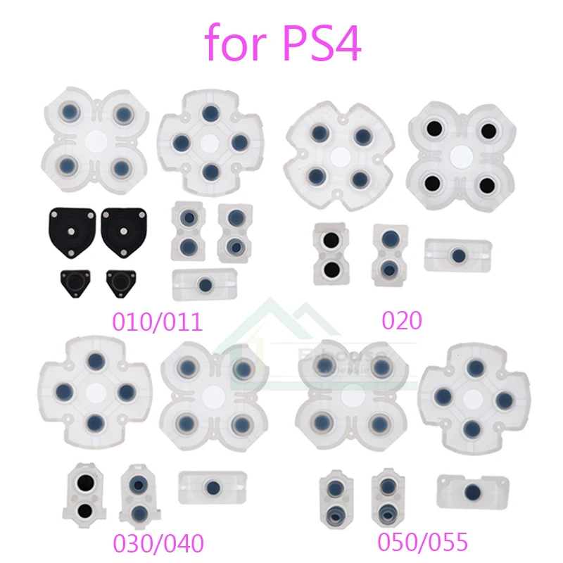 10set LR Vodivé gumové vankúšiky pre PS4 JDM 001/020/030/040 GUSER GUBber pre PS4 JDS 050 055