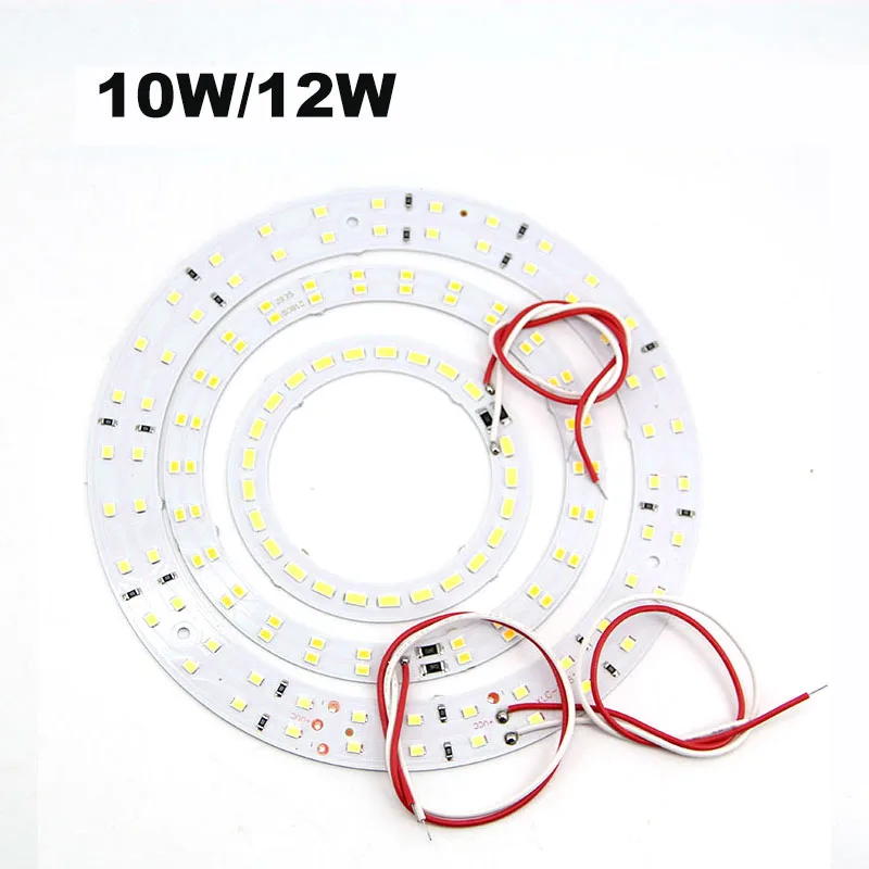10W 12W LED krúžkové okrsné korálky Lights Drôt vodiča 5V doska žiarovka Light Source Dia 78 mm 112 mm teplá biela lampa 3000K alebo 6000K R23