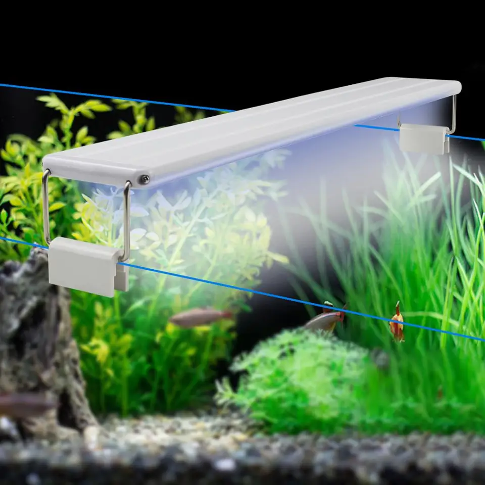 10W 15W 20W 25 W LED akvárium Light Clip-On Fish Tank Light 220V EU Vodná lampa LED trubica žiarovka žiarovka žiarovka Rastliny Grow Light Light