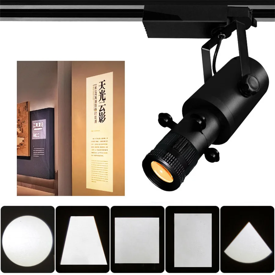 10W 20W 30W múzeum medzné svetlo s nastaviteľným obsahom tvaru Aperture Vzor LED trať LED trať Svetlo Zoomable LED stropné svetlo