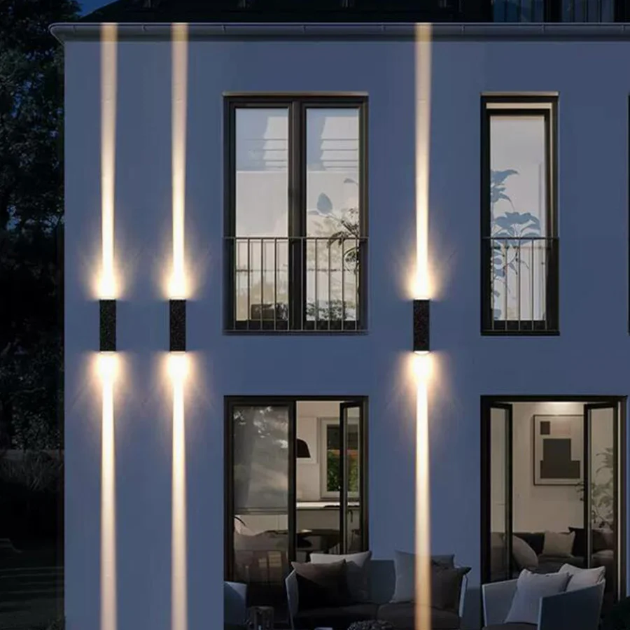 10W 20W vonkajšia vodotesná úzka nástenná lampa Courtyard Wall Wall Corridor LED reflektor Create
