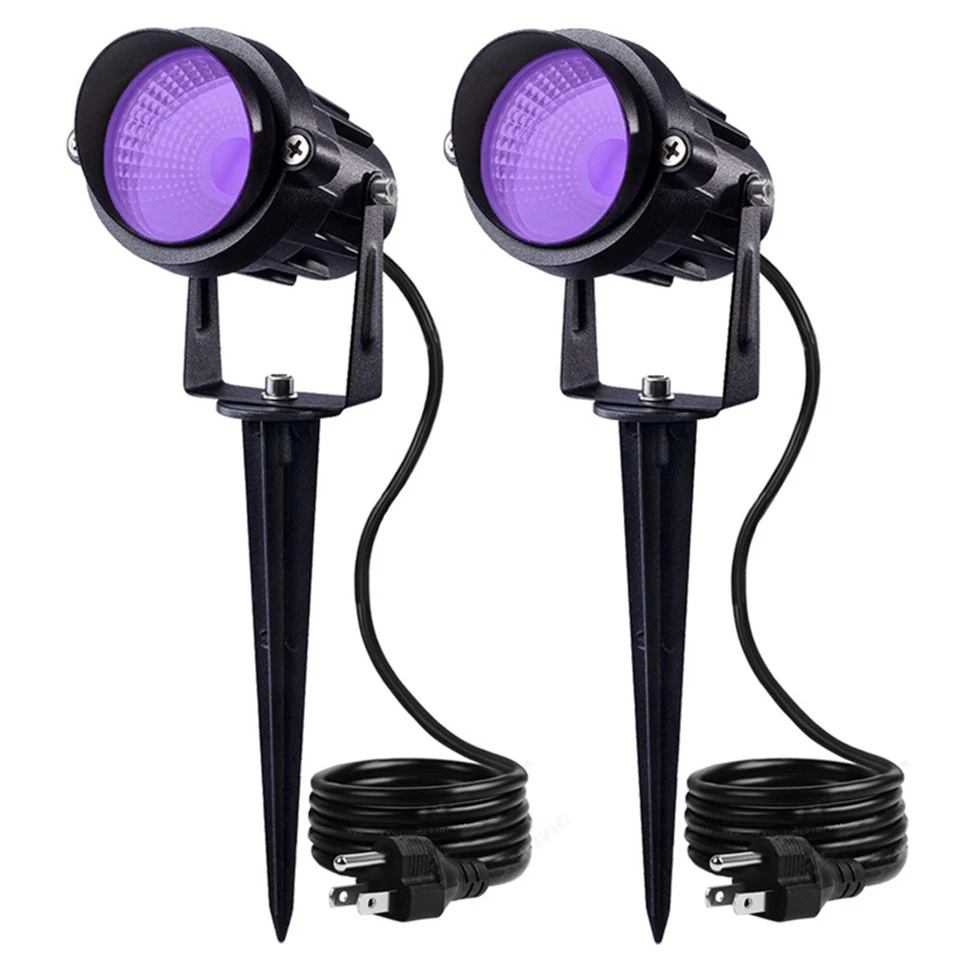 10W UV Blacklight Lamp UV fialová LED krajina Spotlight Lamp Lamp Garden Lawn Lawn Lawd Lights pre Vianoce Halloween Party Domáca dvor