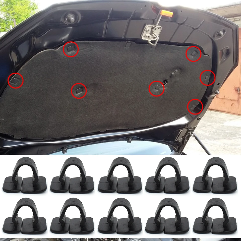 10x plastová kapucňa kapota kapota izolácie klipu drsné upevňovače pre Opel insignia Zafira Corsa Astra Hgj Vectra C Meriva M Meriva M.