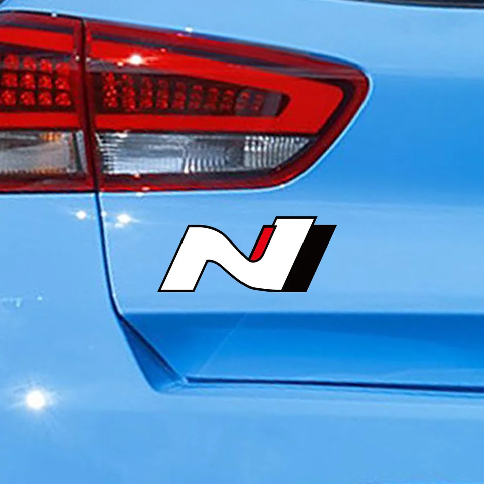 10x4.2cm N Performance Logo Stužby pre automobily pre Hyundai i30 n I20 Elantra Ioniq 5 N Racing vinylové dekorácie nálepky na ladenie automobilov