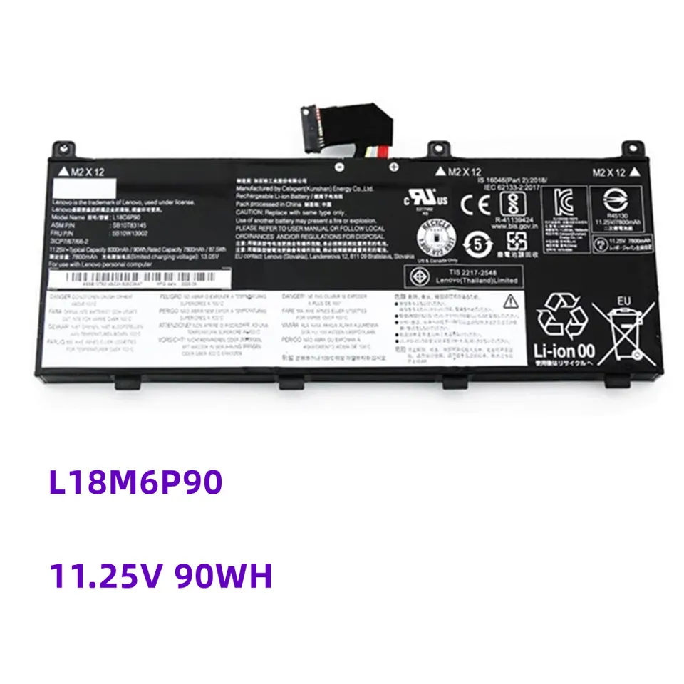 11,25V 90Wh laptop batéria pre Lenovo ThinkPad P53 L18M6P90 SB10K97665 L18C6P90