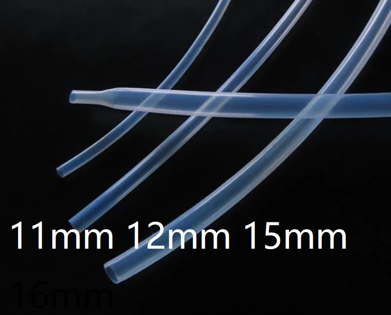 11 mm 12 mm 15 mm ptfe Zmršťovateľná trubica etfe teplom zmršťovacie hadičky Fep Raychem Tepelné hadicové hadica tepelne rezistentná korózia 1,7