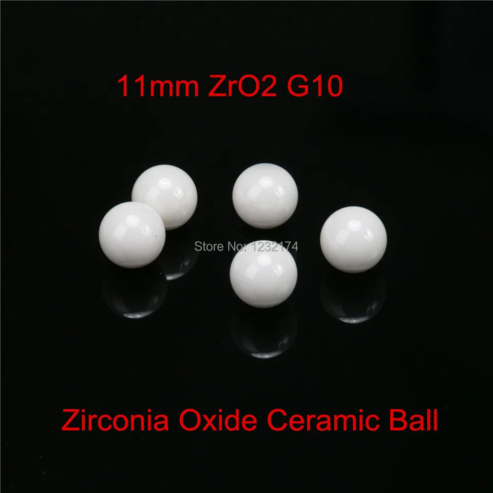11 mm ZRO2 Zirkónia oxid keramická guľa G10 50ks pre ventilovú guľu, ložisko, homogenizátor, postrekovač, čerpadlo 11 mm keramická guľa ZRO2