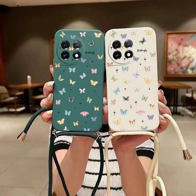 11 R Mini Butterfly Silikone Silikone Pase pre OnePlus 11R 11 9Pro 10 10t Nord 2 Nord CE 9RT 9 8T 10R 9R 10Pro Cover