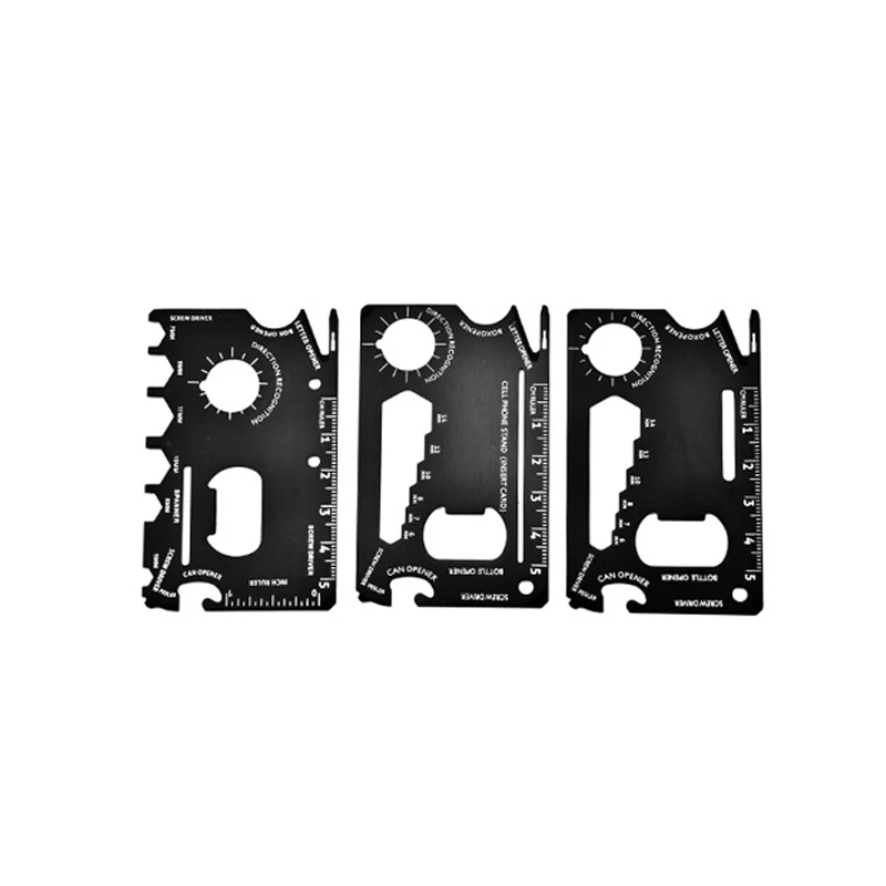 11 v 1 prenosný outdoorový vreckový nástroj kreditná karta Camping Survival Multi-Tool Tourism Equipment