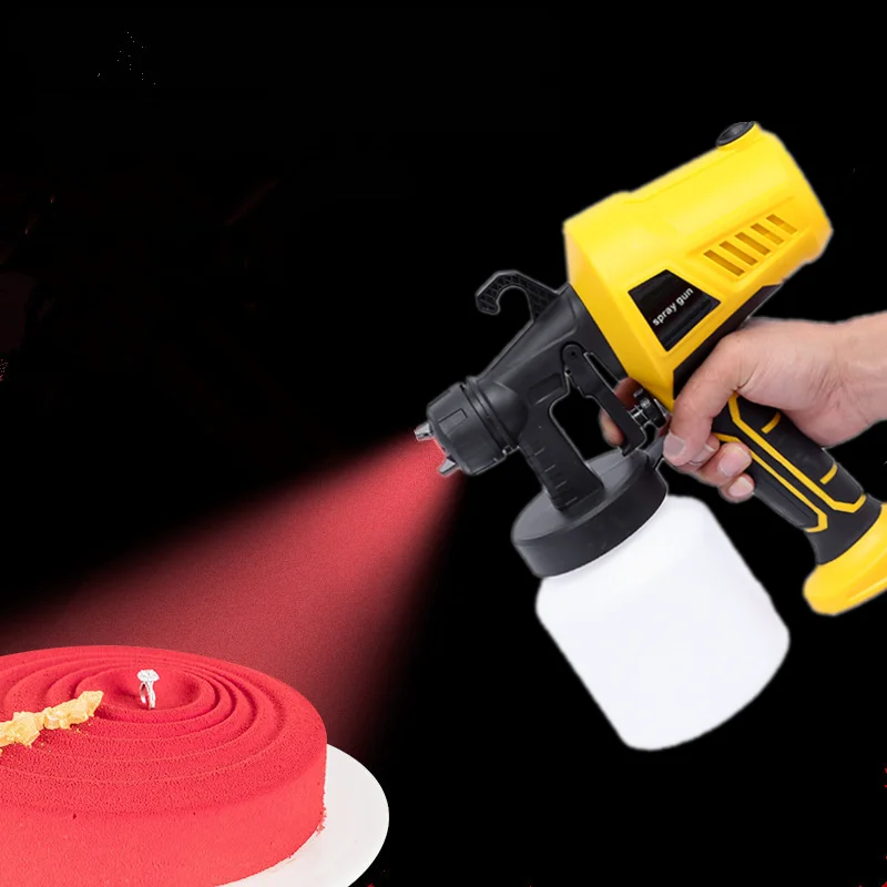 110/220V Elektrický koláč zdobenie airbrush súpravy na pečenie farebný postrekovač s rozprašovacou dýzou a cievkou 800 ml náter