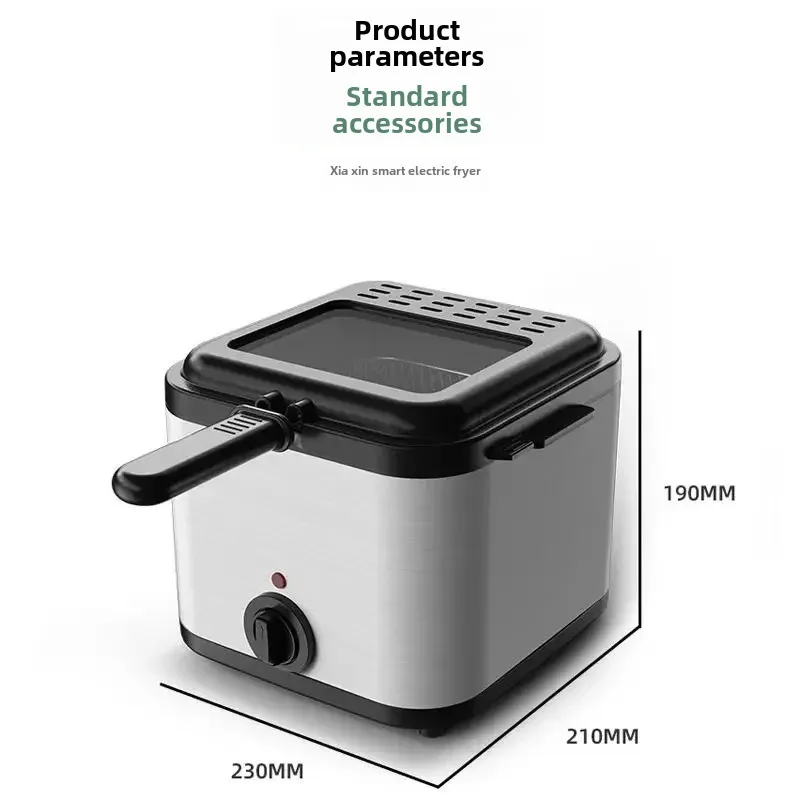 110 V American Standard Domácnosť Elektrické panvica Panva s veľkým kapacitným vyprážané kuracie kotlety a hranolky Fryer Snack Fryer Dormitory