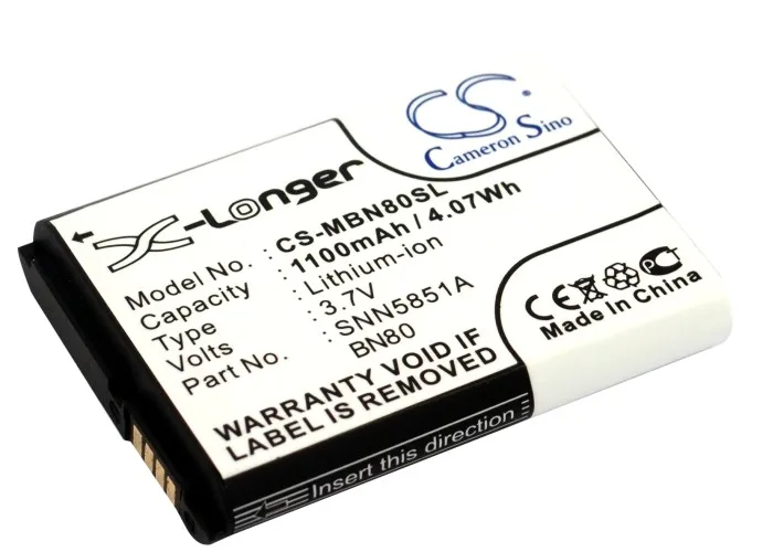 1100MAH SNN5851A BN70 SNN5851 BN80 BATTERS pre MOTOROLA MT810 X806 ME600 MT716 MT720 MT820 I886 XT806LX MOTUS Backflip MT710 MT710 MT710 MT710
