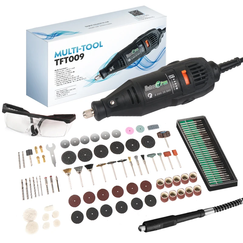 110V/220V 130 W Dremel Vŕta s príslušenstvom Kit pre DIY Graver Elektrické gravírovacie perá brúska elektrický otočný nástroj