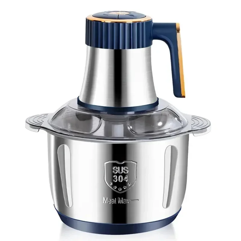 110V 220V 500W 5L Elektrické mäso Grinders Food Crusher z nehrdzavejúcej ocele Multifunkčné rastlinné krájač Chopper kuchynské zariadenie