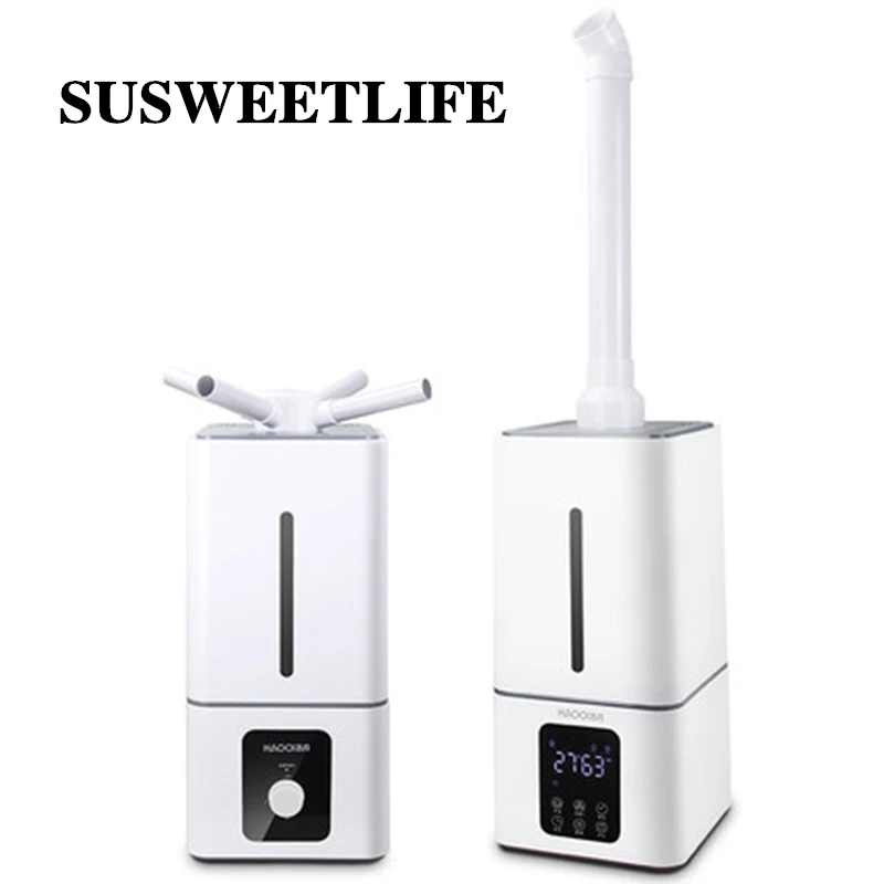 110V/220V Air Ultrazvuk Humidifier Mute Commercial Supermarket Zelenina Mist Maker 13L Fogger Spray Anion Humidifiers