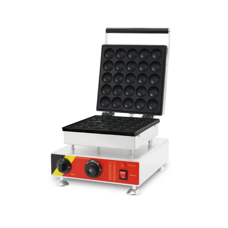 110V 220V Commercial Electric 25 Diery Pancake Dorayaki Maker Non Stick Dutch Muffin Waffle Výroba stroja Snack Equipment