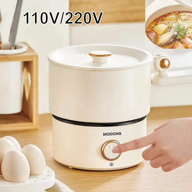 110V/220V Skladacie elektrické kuchárske hrniec Multifunkčný hrniec Electric Hot Pot 2l Ryžový sporák Nepreckost