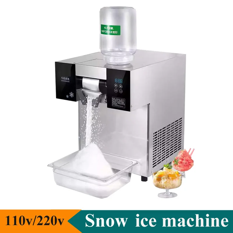 110V/ 220V Vzduchové chladenie komerčná Kórea Bingsu stroj na snehový ľad strojček stroj na snehové vločky ľadový stroj