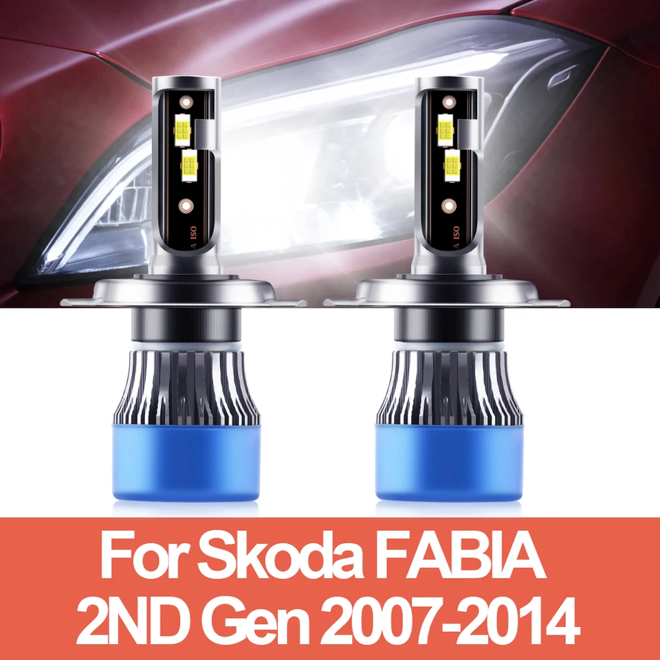 110W H4 LED svetlomety s svetlometom 15 000 lm CSP Turbo svetlomety 12V pre SkoDa Fabia 2. Gen 2007 2008 2009 2010 2010 2012 2013 2013 2014