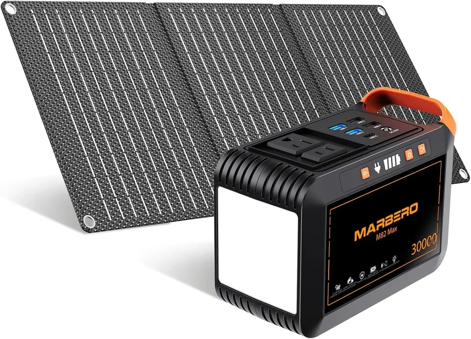 111Wh Solar Generator so solárnym panelom Zahrnutý prenosná elektráreň 120 W s skladateľným solárnym panelom 30W set