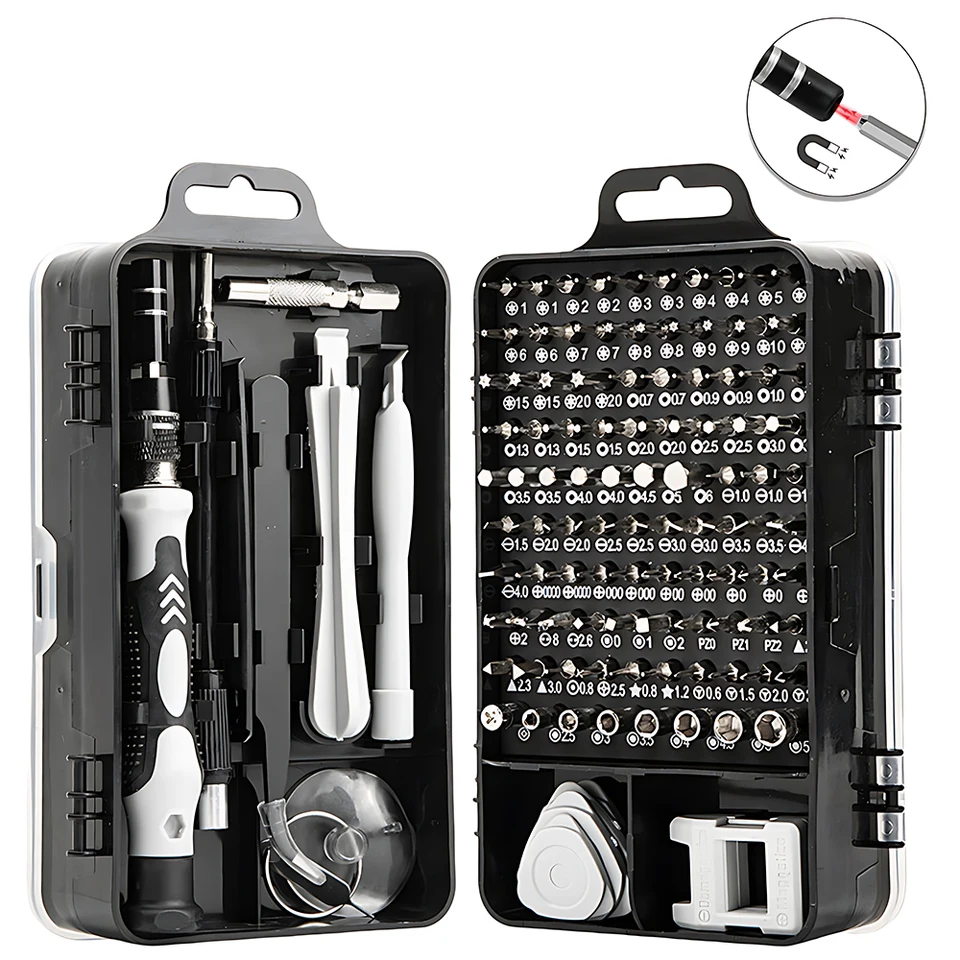 115-v-1 Presné skrutkovač Sada Magnetic Opravy nástroj pre elektroniku Multifunkčný skrutkovač Set Hardware Nástroje na opravu nástrojov