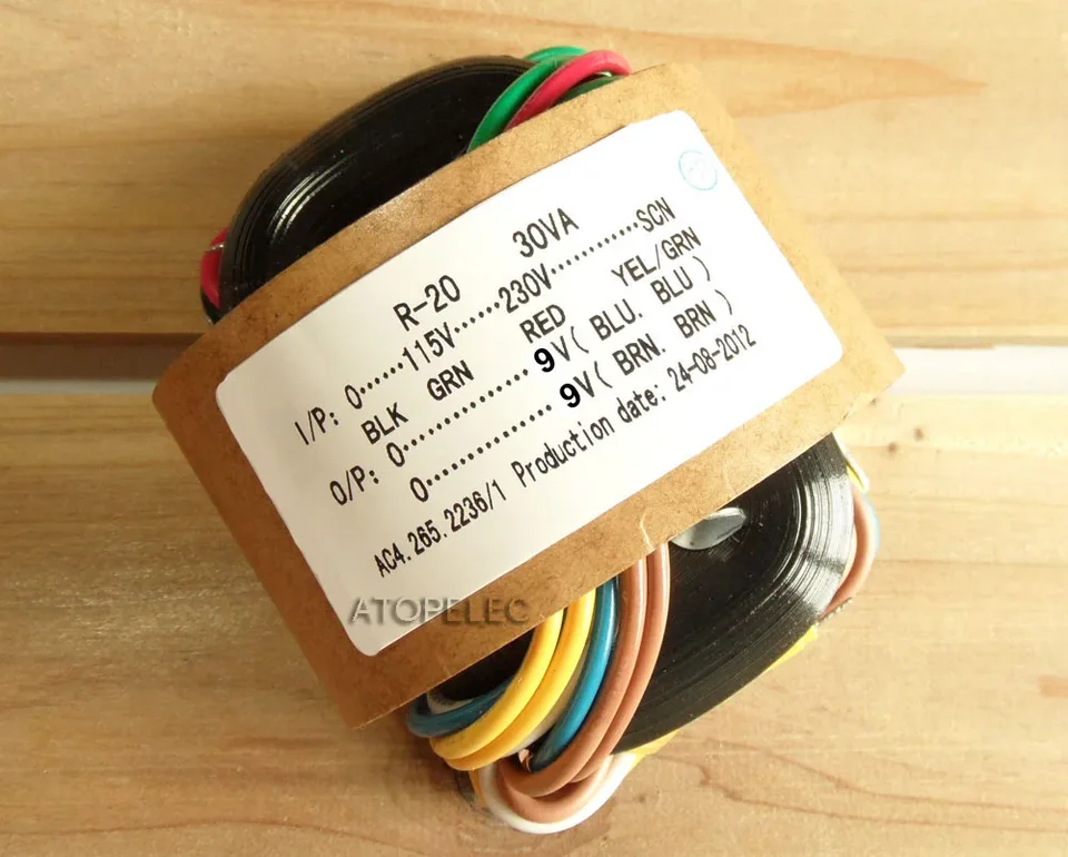 115V 230V 30W-Core Transformátor 9V+9V pre HI-Fi Audio zosilňovač predzosilňovač Amp DAC R jadro