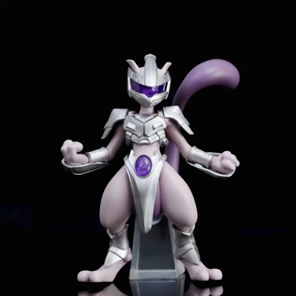 11cm Pokemon Anime postava mewtwo figurín oceľ mewtwo akčná figurína PVC Model Model Collection Dekorácie hračky pre detské darčeky