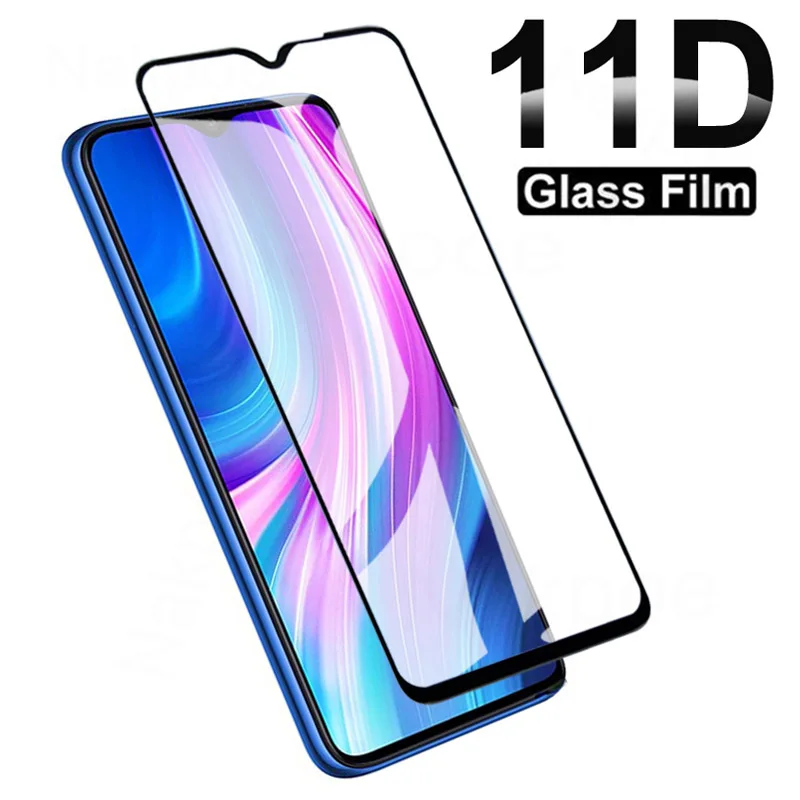 11D temperované sklo pre Xiaomi Redmi 8 8a 9 9a 9c 10a 10c Protector Screent Redmi Note 8 9 10 Pro Max 8T 9T Protect Glass Film Film