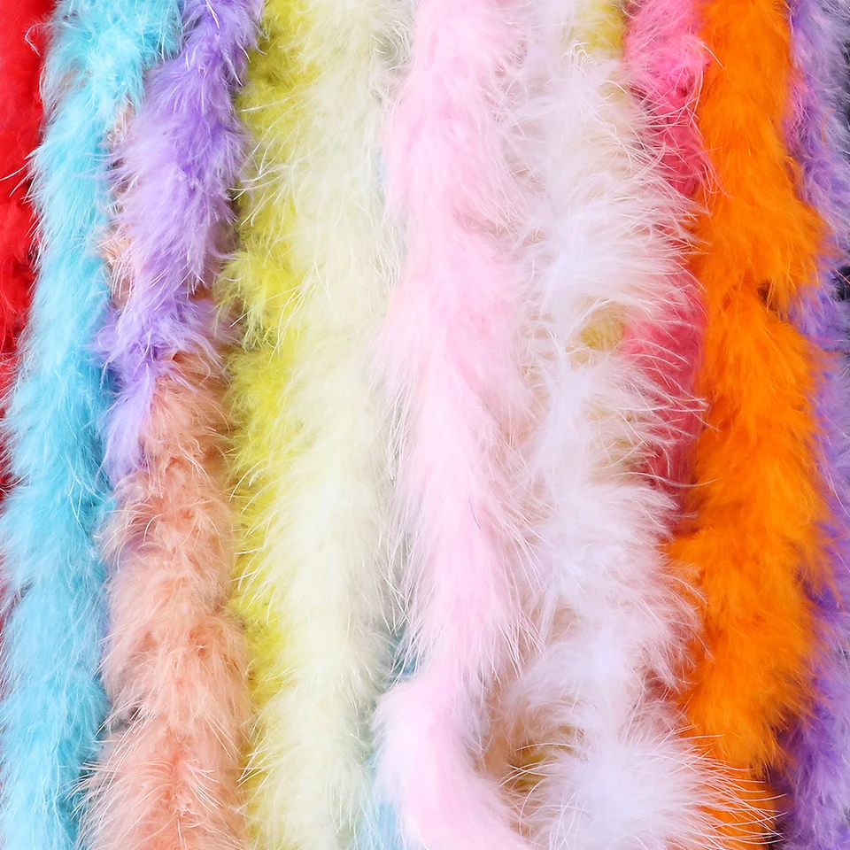 11g 2yards marabou perie Boa pre šatky oblečenie šijacie príslušenstvo slivky na pásky svadobné šaty dekoratívne perie remeselníky