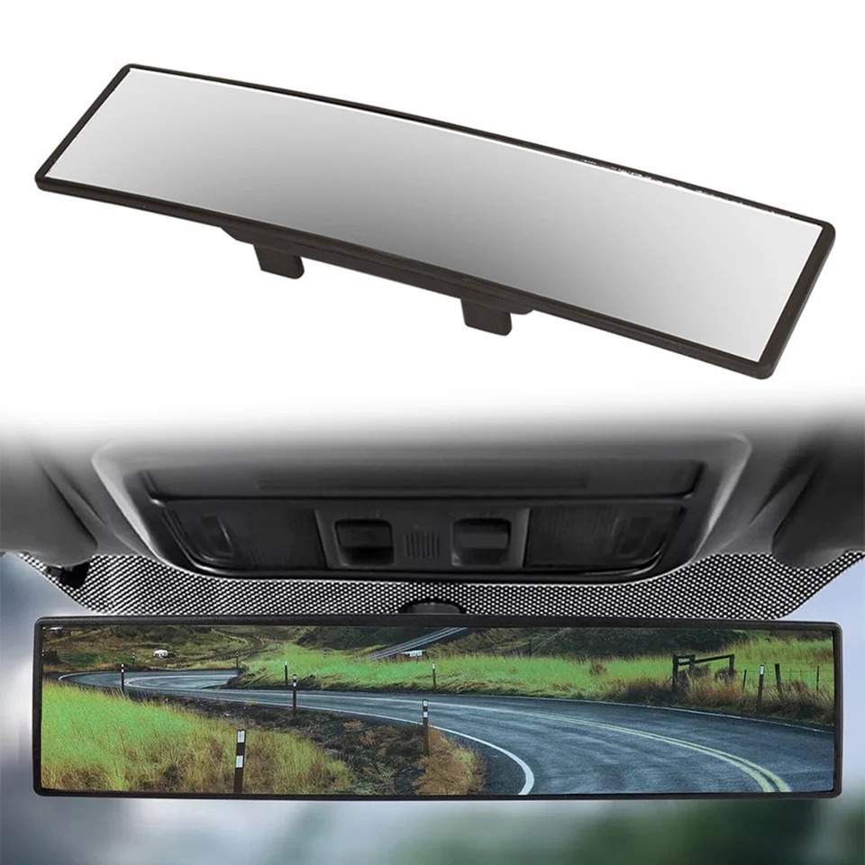 11inch Veľký panoramatický konvexný automobil Extra pohľad Zadné zrkadlo so širokouhlou sponou na aute Extra Zadné zrkadlo