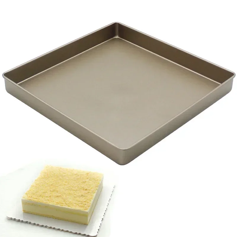 11inch štvorcový koláč na pečenie Panva Nepríjemná karbonická oceľová pleseň plesní na pečenie koláča zdobenie náradia kuchynské doplnky