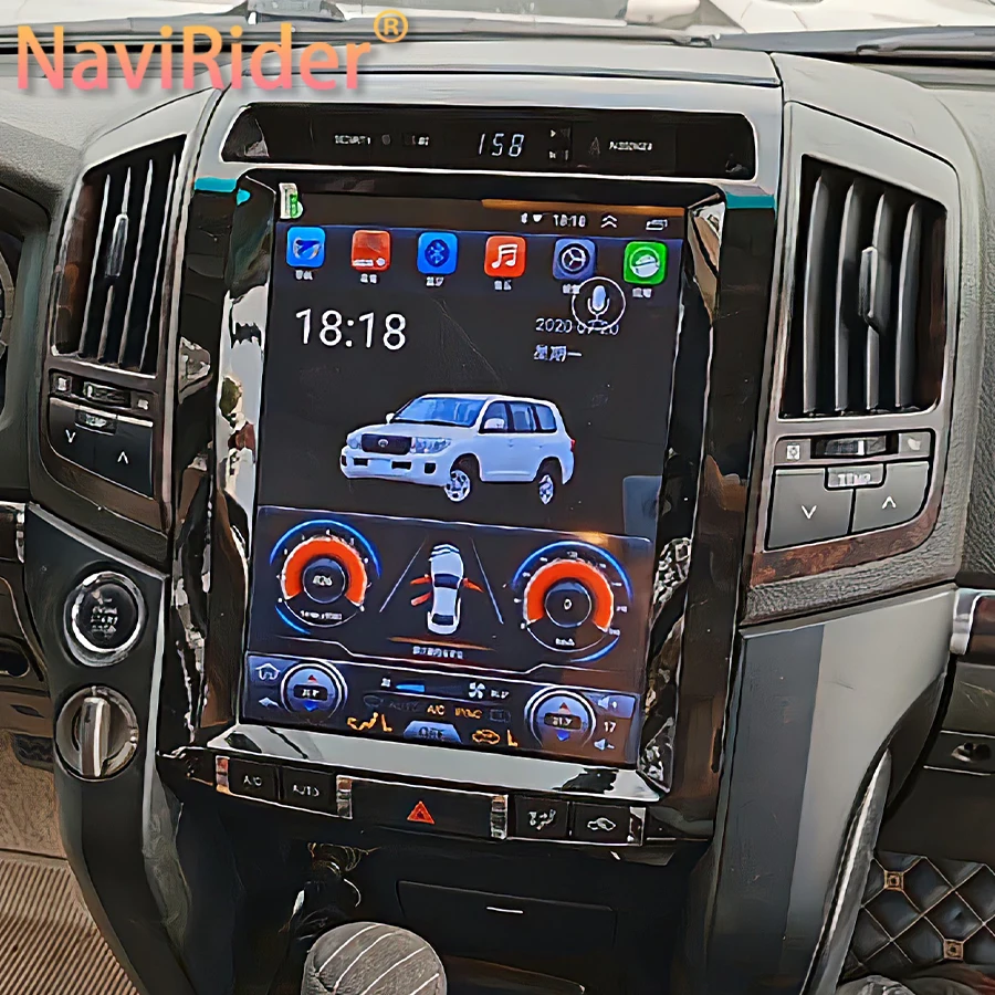 12.1 '' CAR Radio Screen for Toyota Land Cruiser 200 LC200 2015 Android 14 Multimedia Player Video Carplay Stereo GPS navigácia