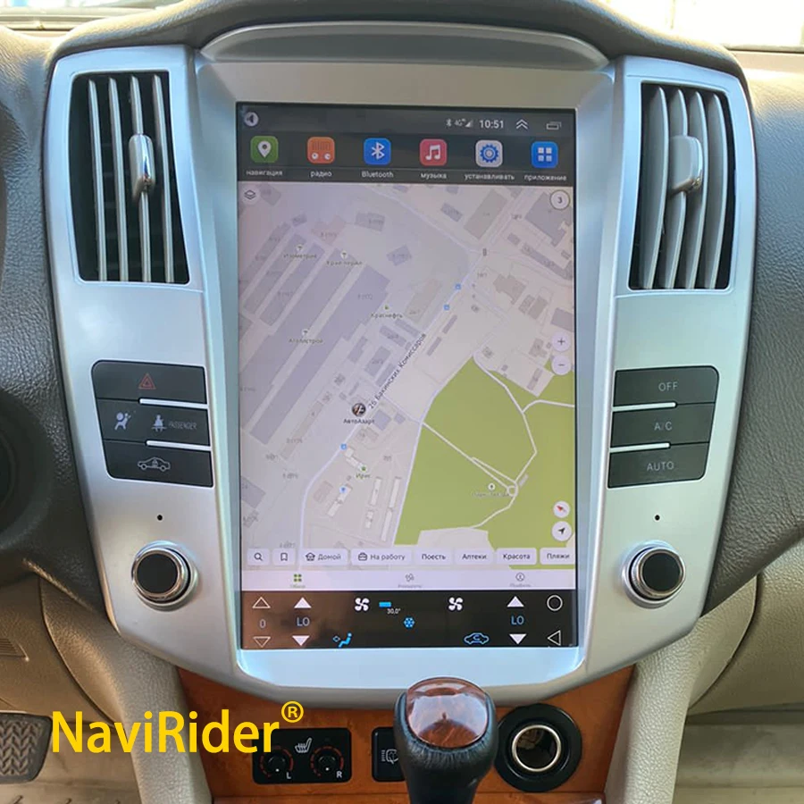 12.1inch Tesla Screen Android 14 Car Radio pre Lexus RX300 RX330 RX350 RX400H pre Toyota Harrier GPS Multimedia Video Player