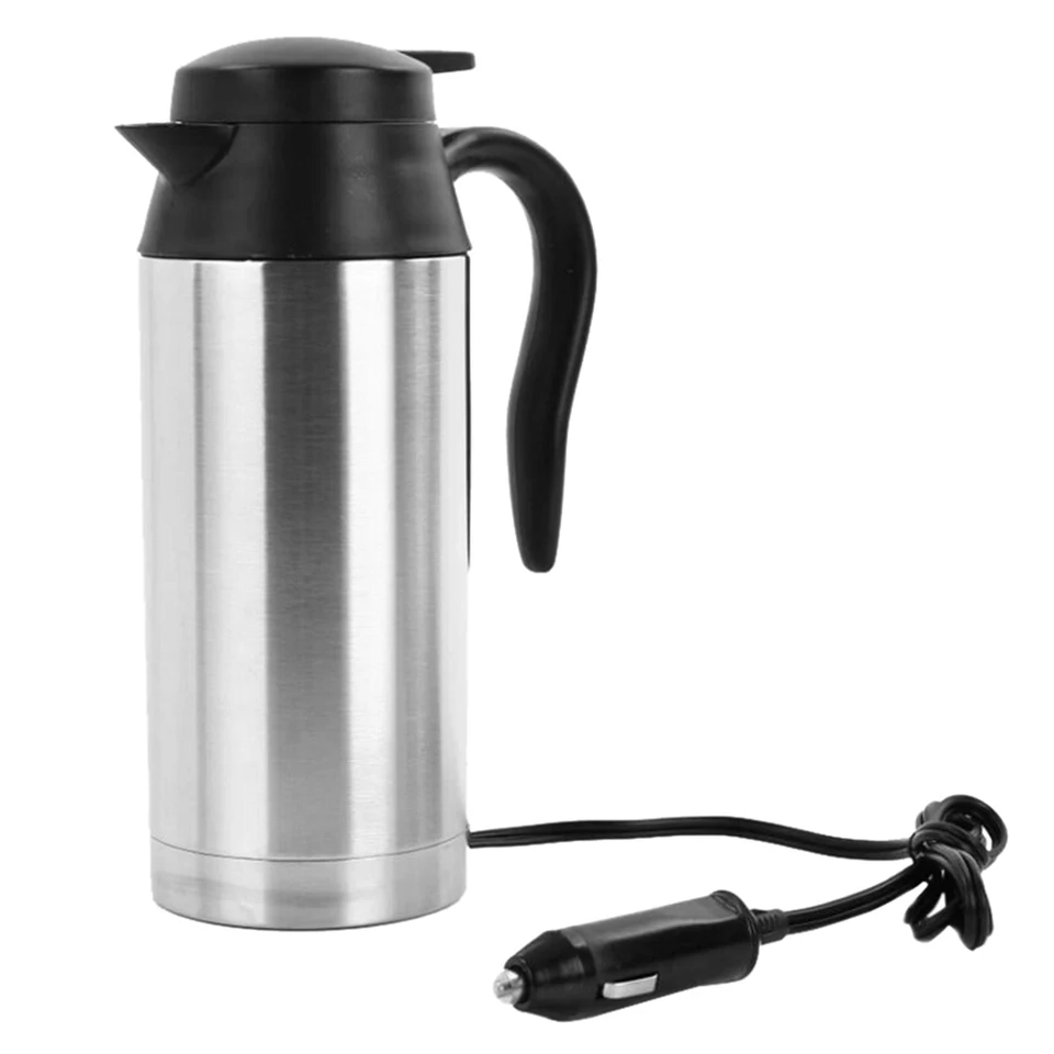 12/24 V auto Elektrická kanvica varí suchý ochrana 750 ml automobilový hrnček Rýchle vriace auto kanvica Vykuchanie kotla Cestovná šálka kanvica