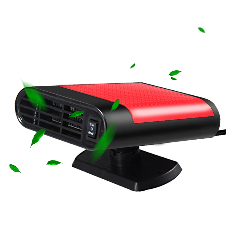 12/24 V prenosný ohrievač automobilov 360 Otáčanie automobilu Elektrický ohrievač Ventilátor 1200 W odmrazovanie demister demister Auto čelného skla Odmladenie