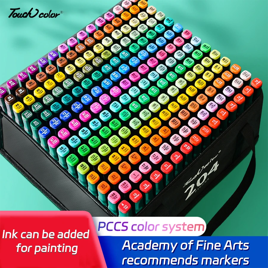 12-262 Farby Dvojité pero TIP Markers Brush Set Paint Maľba Zvýrazňovacie školské umelecké potreby pre umelecké kancelárske potreby