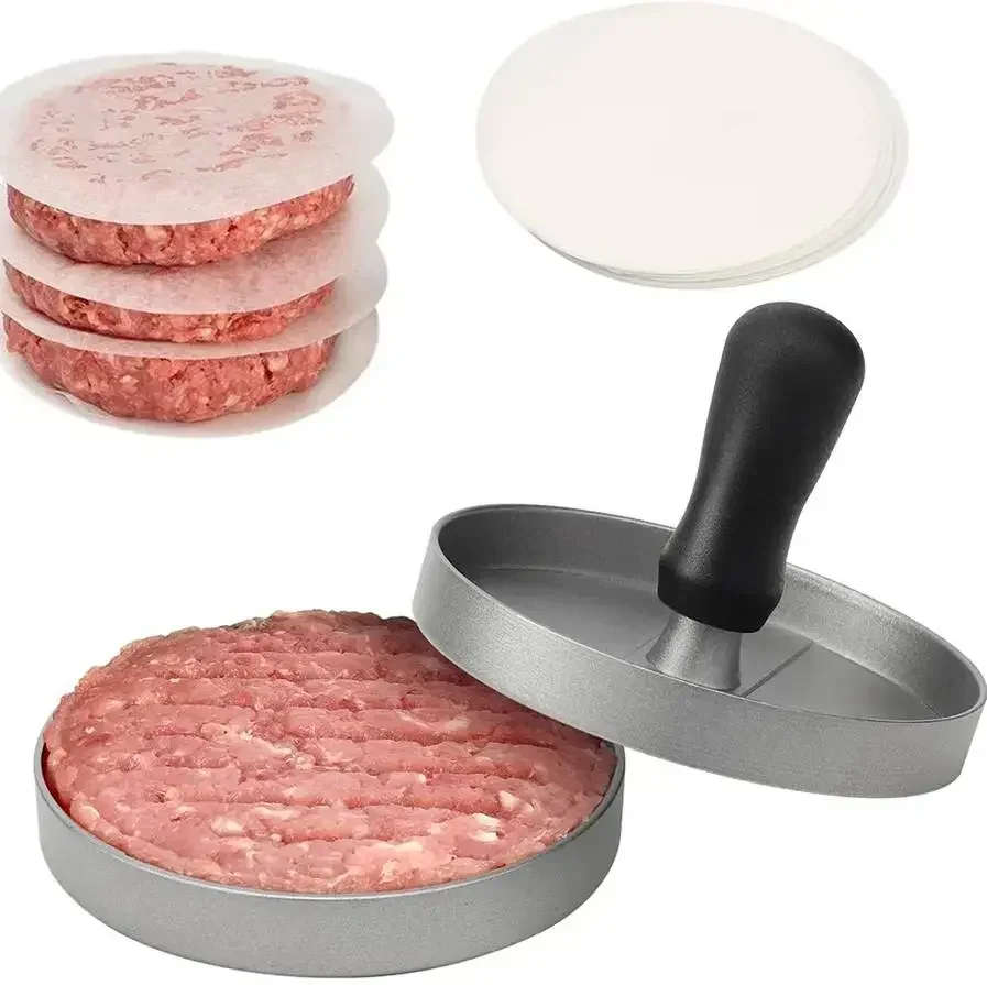 12 cm výrobca hamburgerov nasekaný steak mäso Mäso Mäso Manuál Hliníkový gadget hamburger mäso Mäso Mäso pre kuchyňu