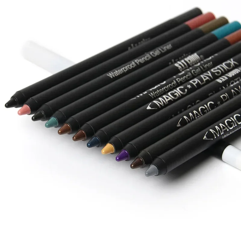 12 farieb očné linky ceruzka perleťové očné tiene nepremokavé dlhotrvajúce hladké ležiace priadne priadka pero pero pero Pen oči make-up