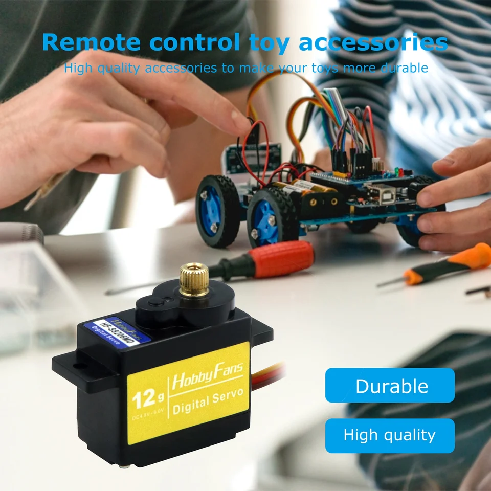 12 G Motor vysokého krútiaceho momentu RC 4,5-6V Mikro riadiaci uhol ovládacieho uhla 180 stupňov Fit for SCX24 1/28 WLToys K989 K969 K979