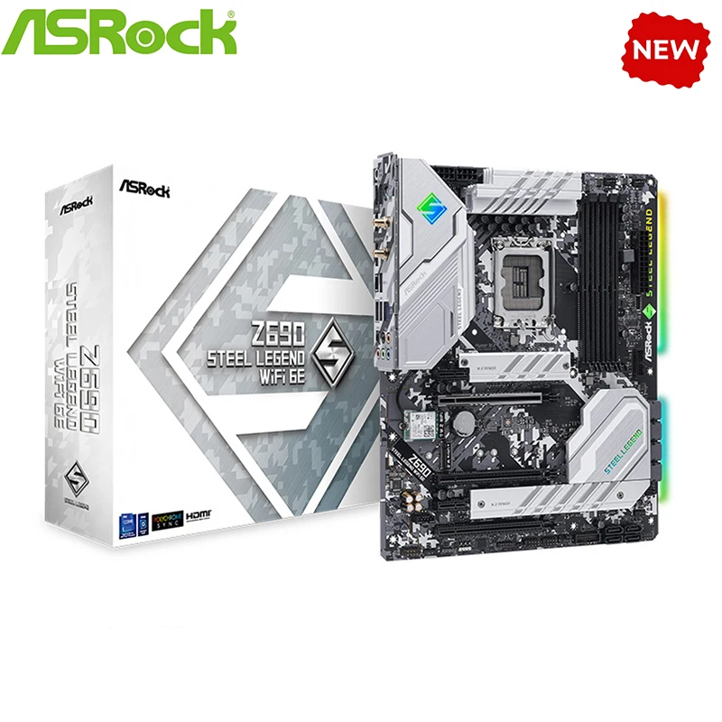 12. Gen Z690 Základná doska Nová pre ASRock Z690 oceľová legenda WiFi 6E Zásuvka na základnú dosku LGA1700 DDR4 DODOP HAINBOARD