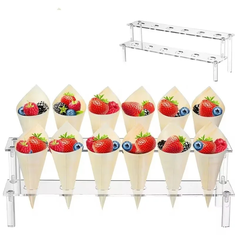 12 jamiek akrylová zmrzlina Cone Display Stop