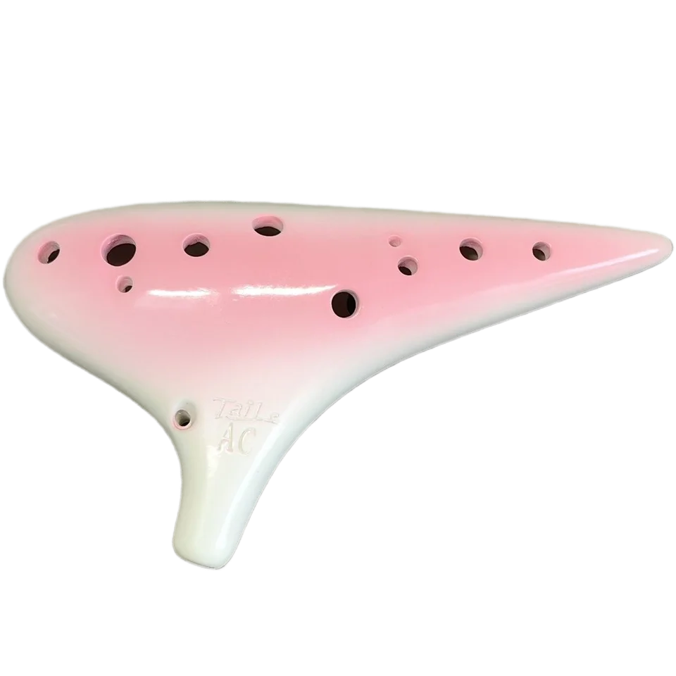 12-jamkový tenor C Major Pink Gradient Ocarina