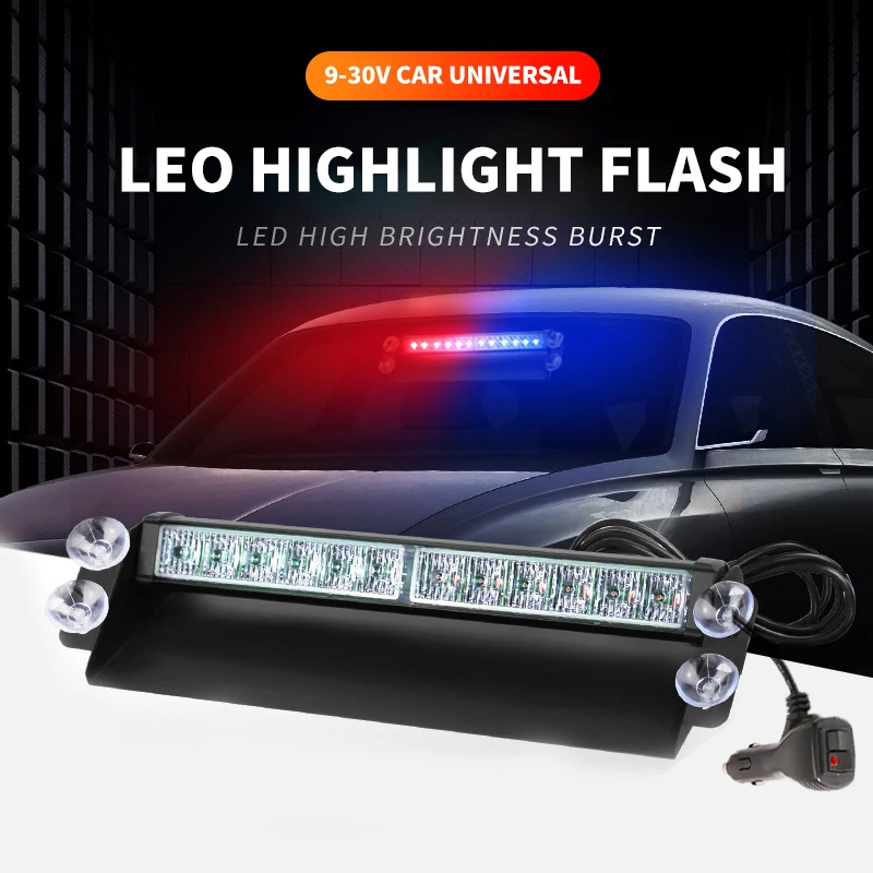 12 -k dispozícii pohotovostné strobe svetlo čelné sklo blikajúce bezpečnostné výstražné lampy Bar Trucks Ambulance Signal Signál Policajná lampa vodotesná 12V