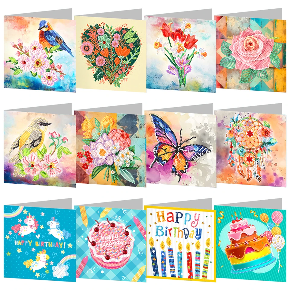 12 ks Diamond Art Craft Gifts