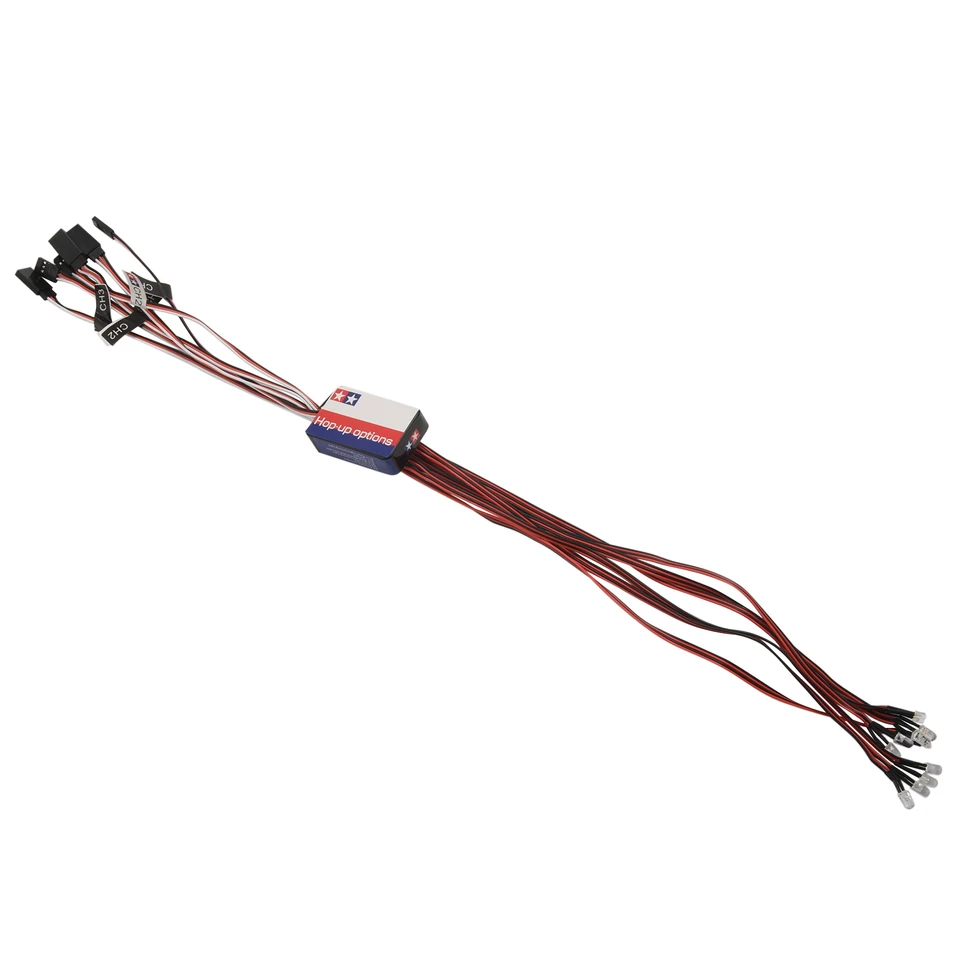 12 LED osvetľovacia súprava Súprava riadenia bŕzd Flash Flash Light pre modely 1/10 mierky RC Car Yokomo Axial