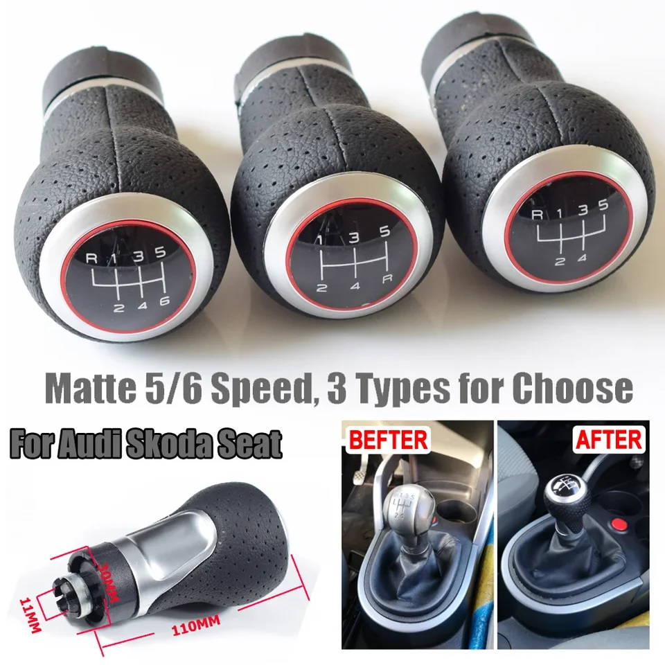 12 mm 5 /6 Rýchlosť pre Audi A4 B6 B7 B8 A6 S4 8K A5 8T Q5 8R S Line Ibiza 6J SEAT Leon MK1 Passat Golf Golf Shift Chang GuB Stick Stick Lever